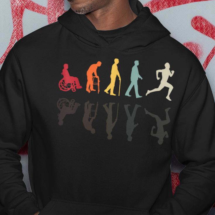 Therapist Human Evolution Vintage Physiotherapist Hoodie Unique Gifts