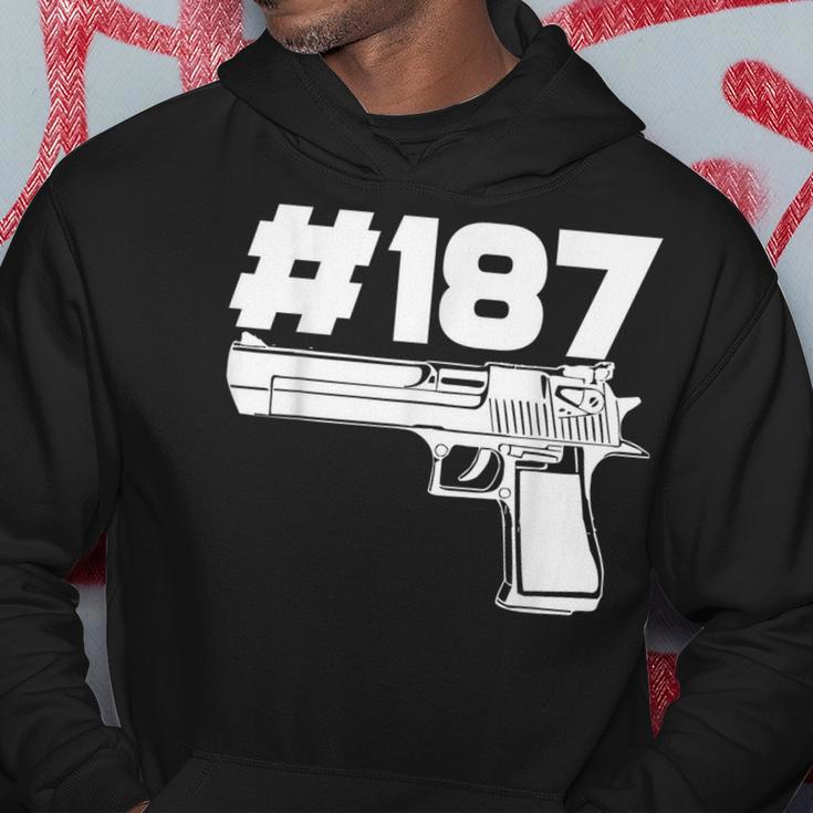 Rapper 187 With Hashtag Ratchet And Gangster Motif Kapuzenpullover Lustige Geschenke