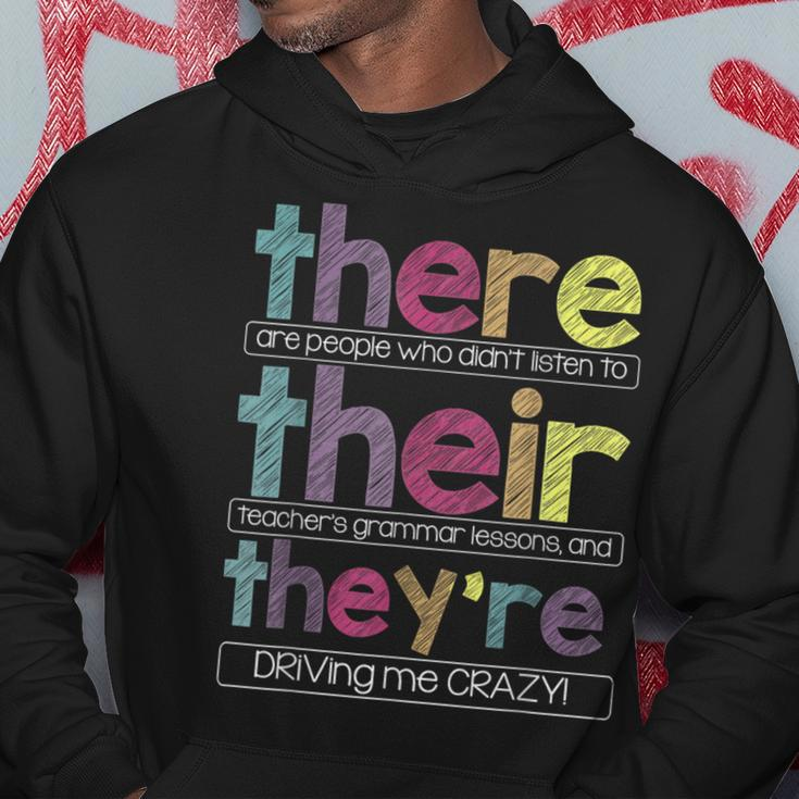 There Their They'reEnglish Grammar Teacher Hoodie Unique Gifts