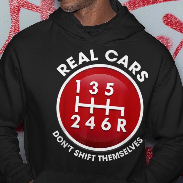 Real Cars Don't Shift Themselves 6-Speed Manual Pattern Idea Hoodie Unique Gifts