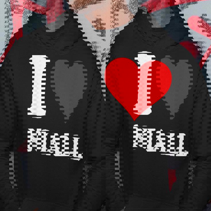 Red Heart I Love Niall Hoodie Personalized Gifts
