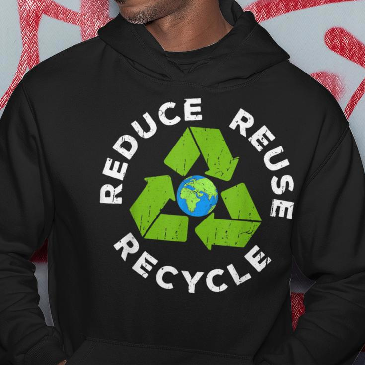 Reduce Reuse Recycle Earth Day 2024 Hoodie Funny Gifts