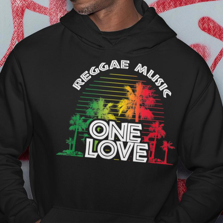 Reggae Music One Love Vintage Sunset Hoodie Unique Gifts