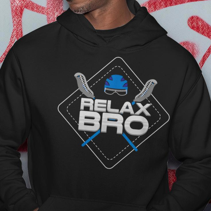 Relax Bro Lax Life & Lacrosse Player Hoodie Unique Gifts