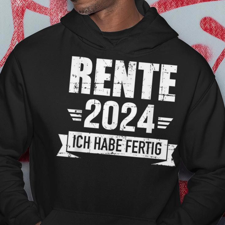 Rente 2024 Ich Habe Fertig Rentner Rentnerin In Ruhestand German Hoodie Lustige Geschenke