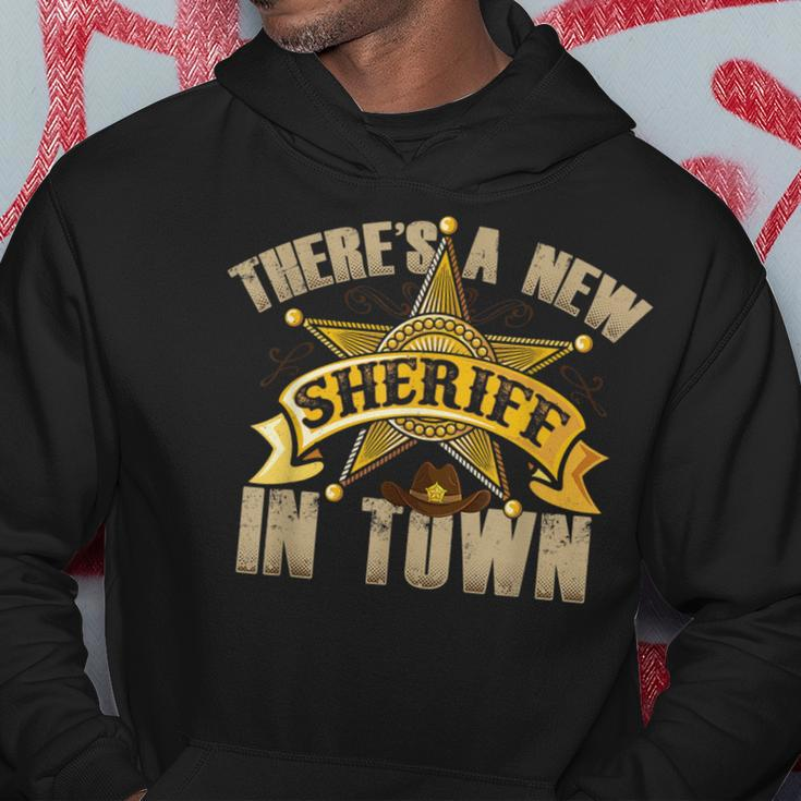 There's A New Sheriff In Town Deputy Sheriff Police Officer Hoodie Unique Gifts