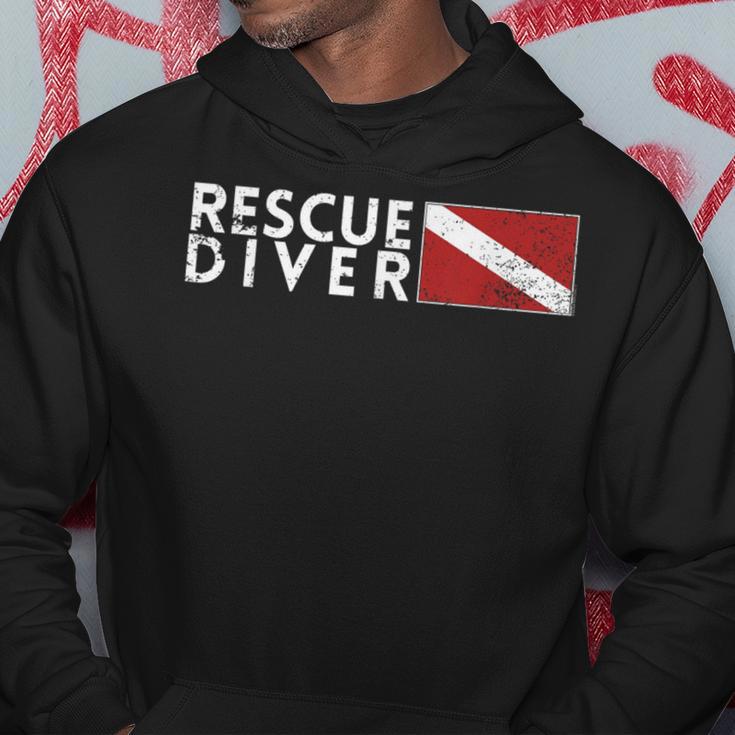 Rescue Diver Flag Search Rescue Diver Scuba Kapuzenpullover Lustige Geschenke