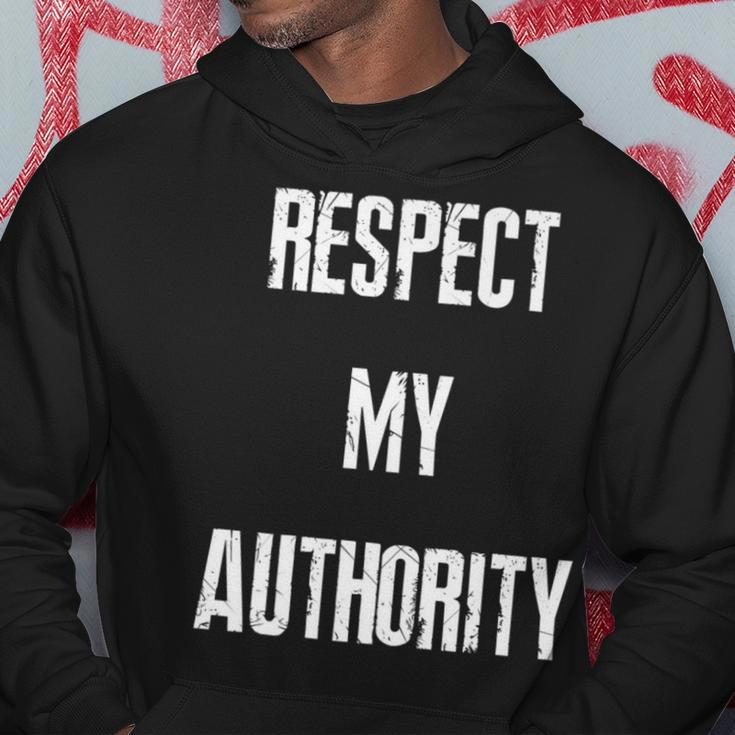Respect My Authority Vintage Hoodie Unique Gifts