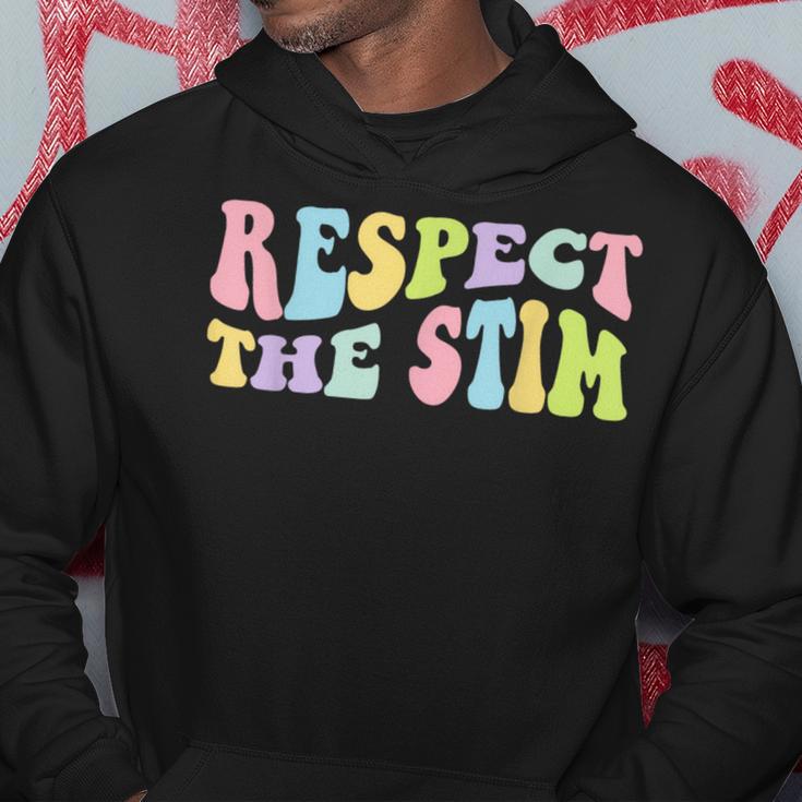 Respect The Stim Autism Stimming Autistic Special Education Hoodie Unique Gifts