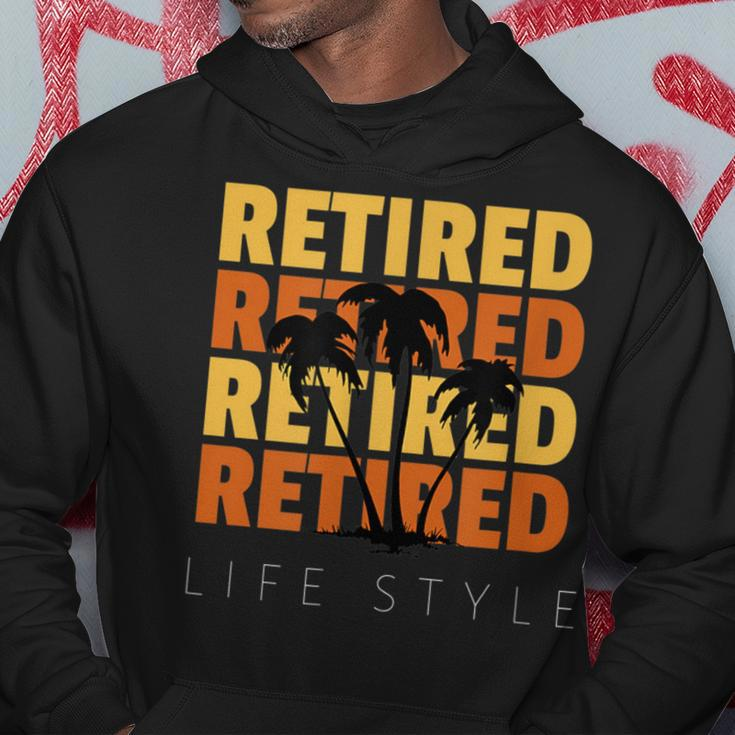 Retired Vacation Tropical Beach Lifestyle Retirement Hoodie Unique Gifts