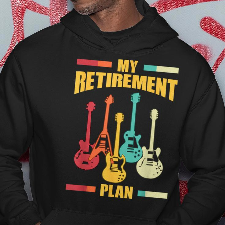 My Retirement Plan Electric Guitar Musical String Instrument Hoodie Unique Gifts