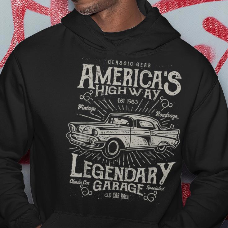 Retro Classic Car Rockabilly Old School 50S 60S Vintage Car Hoodie Unique Gifts