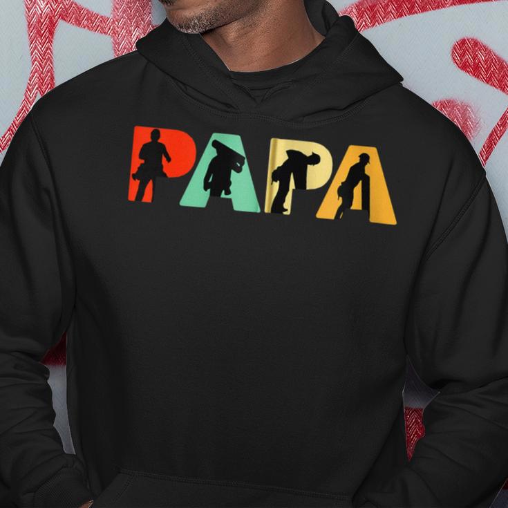 Retro-Dachdecker-Papa Stolzes Dachdecker-Papa-Geschenk Kapuzenjacke Kapuzenpullover Lustige Geschenke