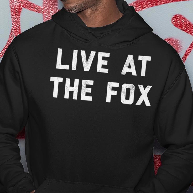 Retro Distressed Live At The Fox Classic Rock Hoodie Personalized Gifts