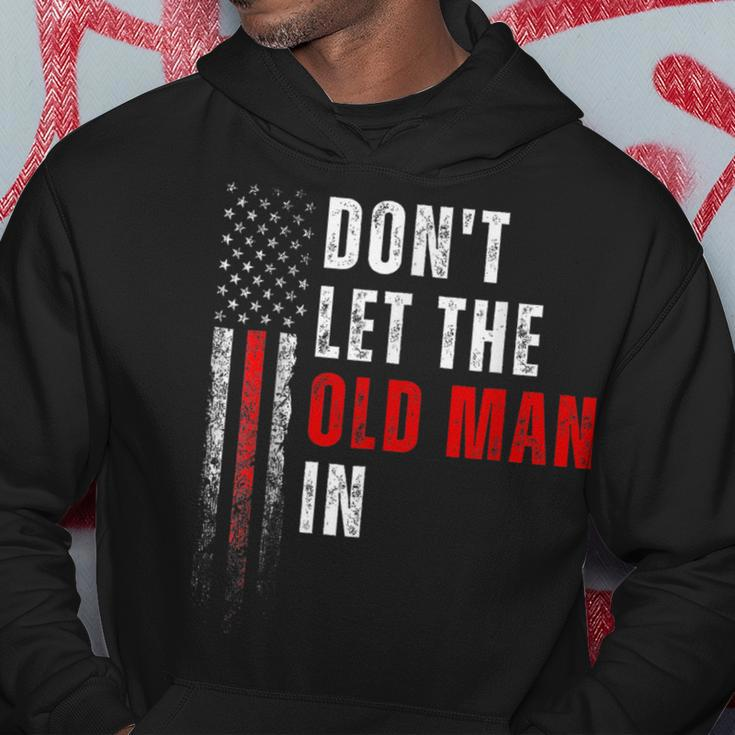 Retro Don't Let The Old Man In Vintage American Flag Hoodie Unique Gifts