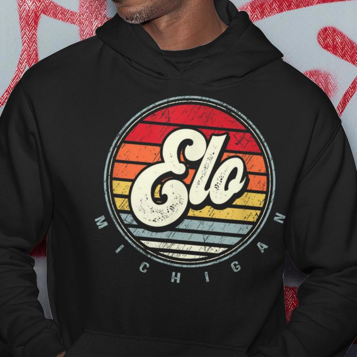 Retro Elo Home State Cool 70S Style Sunset Hoodie Personalized Gifts