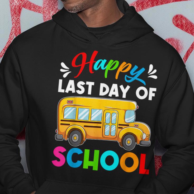 Retro Happy Last Day Of School School Bus Driver Off Duty Hoodie Unique Gifts