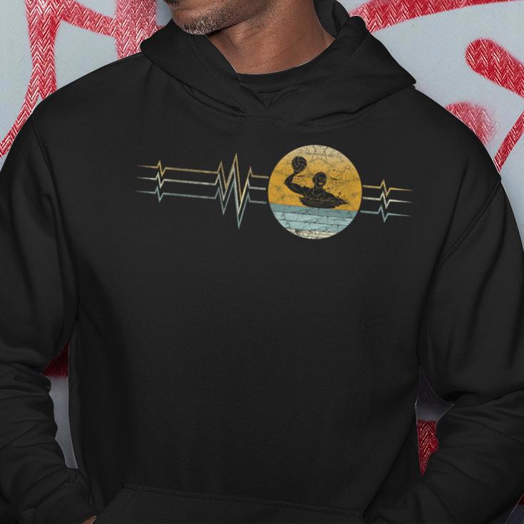 Retro Heartbeat Water Polo Sport Lifeline Vintage Hoodie Unique Gifts