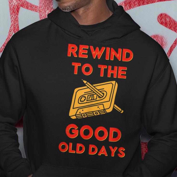 Retro Rewind To The Good Old Days Cassette Tape 70S 80S 90S Hoodie Unique Gifts