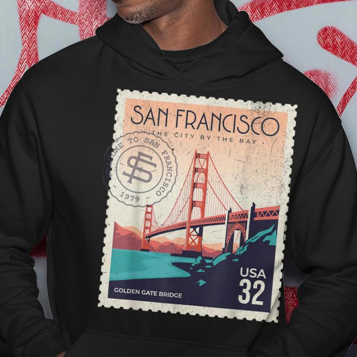 Retro San Francisco Golden Gate Bridge Sf Traveler Hoodie Unique Gifts