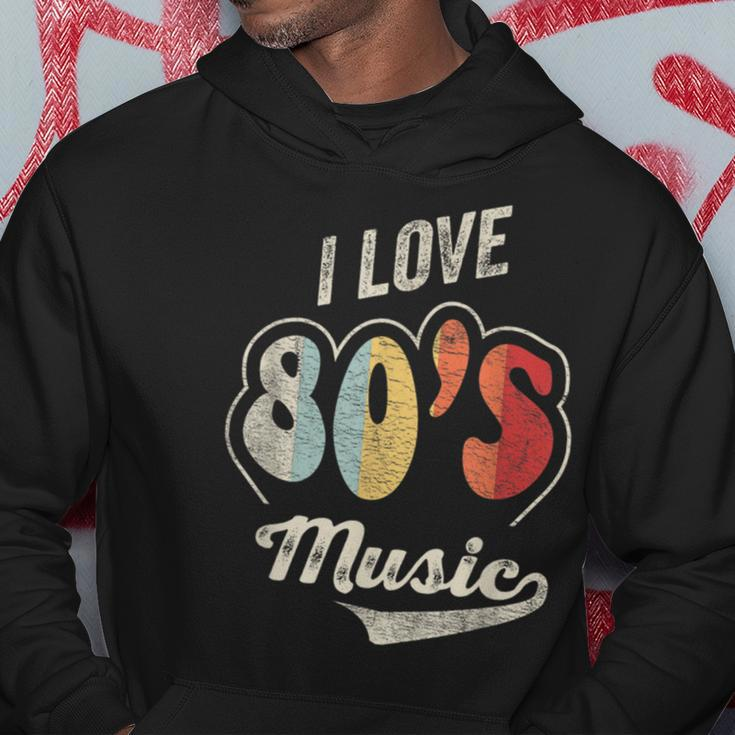 Retro Vintage 80'S Music I Love 80S Music 80S Bands Hoodie Funny Gifts