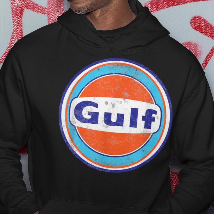 Retro Vintage Gas Station Gulf Motor Oil Car Bikes Garage Hoodie Unique Gifts