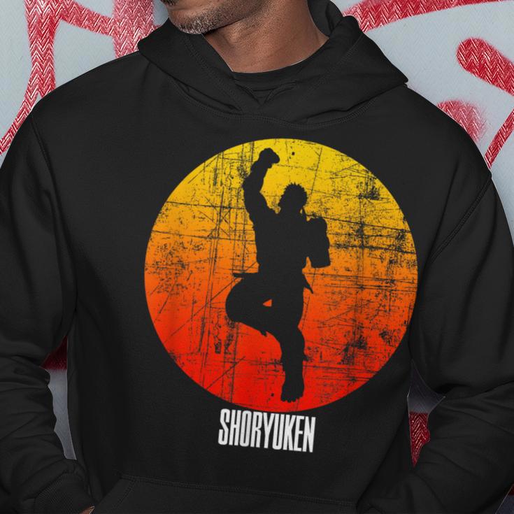 Retro Vintage Shoryuken Fighter Hoodie Lustige Geschenke