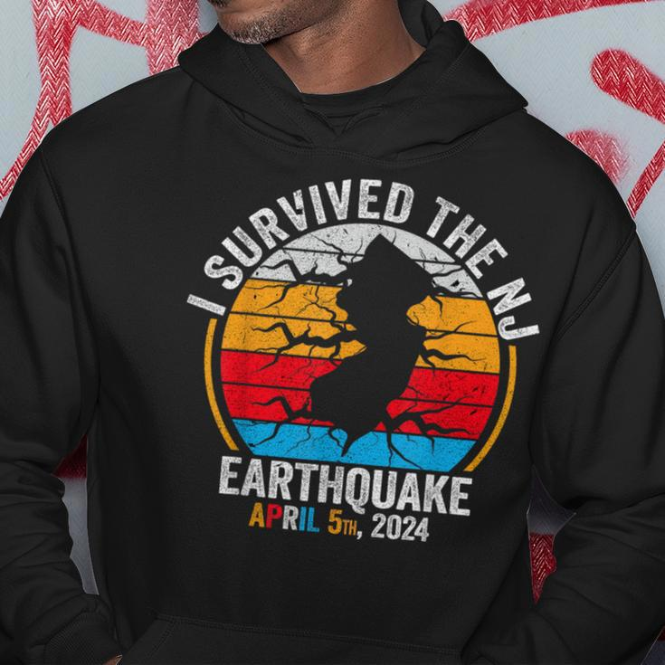 Retro Vintage I Survived The Nj Earthquake Hoodie Unique Gifts