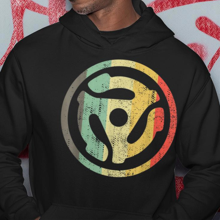 Retro Vinyl Record 45 Rpm Spindle Adapter Hoodie Unique Gifts