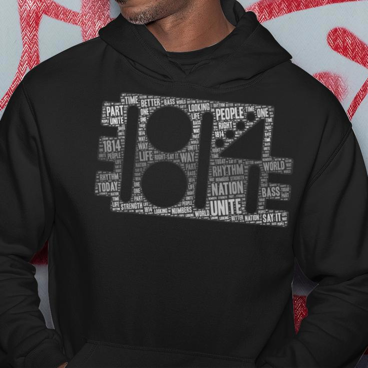 Rhythm Vintage Nation 1814 Aesthetic Typography Hoodie Funny Gifts