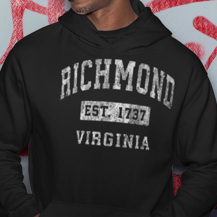 Richmond Virginia Va Vintage Established Sports Hoodie Unique Gifts