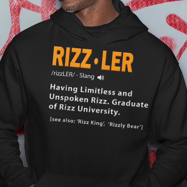 Rizzler Definition Meme Quote Gen Z Rizz Up Hoodie Unique Gifts