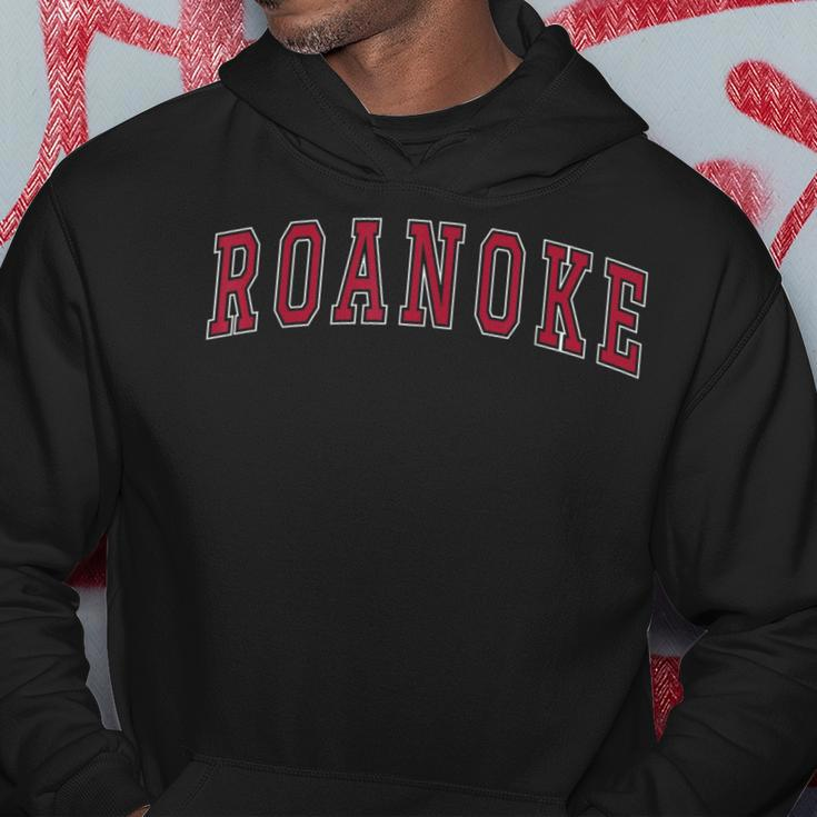 Roanoke Virginia Souvenir Sport College Style Text Hoodie Personalized Gifts