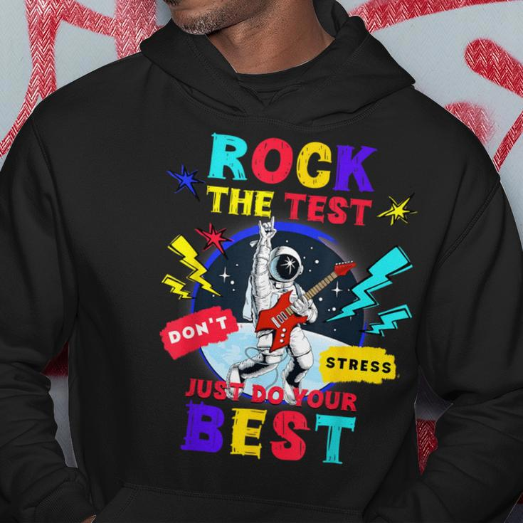 Rock The Test Dont Stress Testing Day 2024 Teachers Students Hoodie Unique Gifts