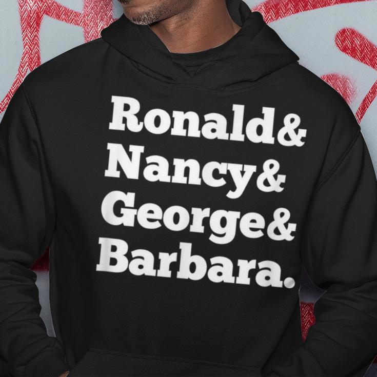 Ronald Nancy George Barbara 80S Republican Hoodie Unique Gifts