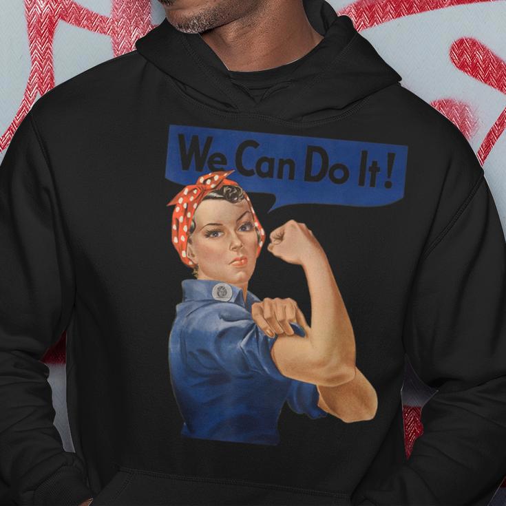 We Can Do It Rosie The Riveter Feminist Rosey Rosy Vintage Hoodie Unique Gifts