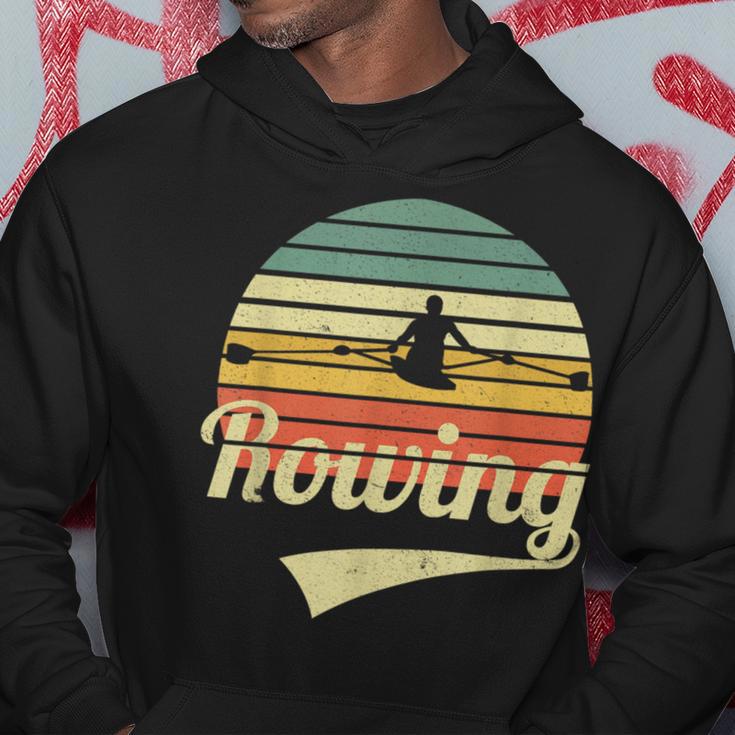 Rowing Rowing Outfit In Vintage Retro Style Vintage Hoodie Lustige Geschenke