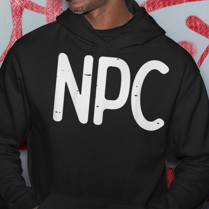 Rpg Gamer Npc Non Player Character Boys Hoodie Unique Gifts