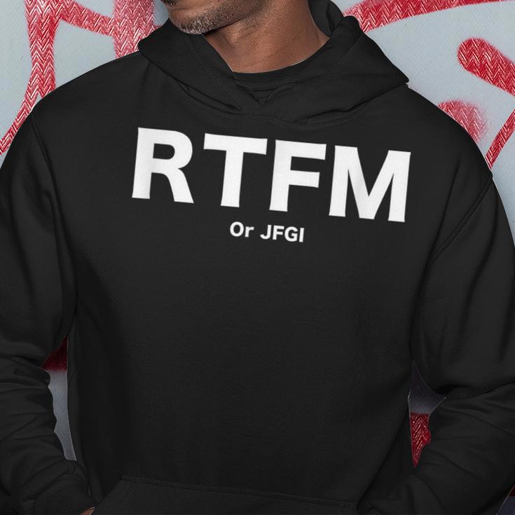 Rtfm Or Jfgi Hoodie Lustige Geschenke