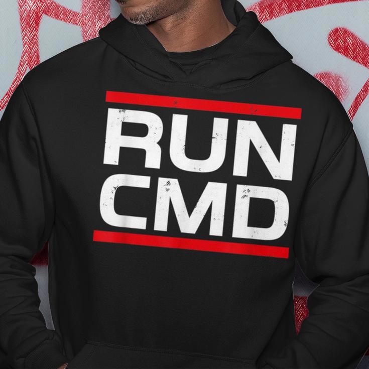 Run Cmd Programmer Sys Admin Hoodie Lustige Geschenke