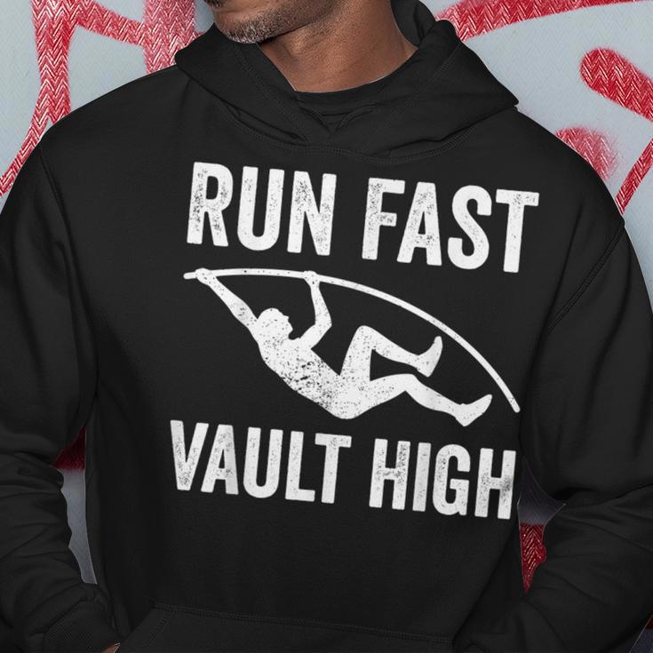 Run Fast Vault High Pole Vault Pole Vaulting Hoodie Unique Gifts