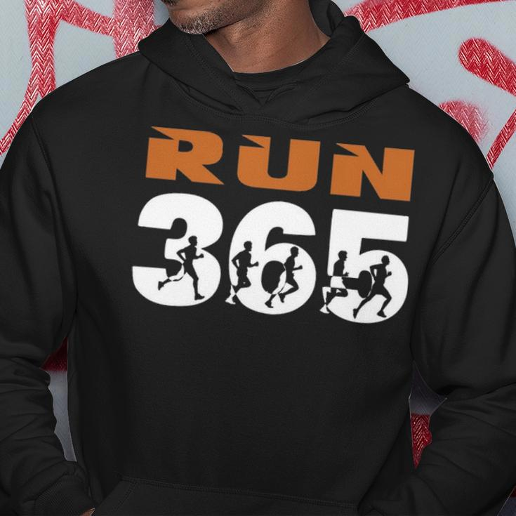 Run Streak Run 365 Runner Running Slogan Hoodie Unique Gifts