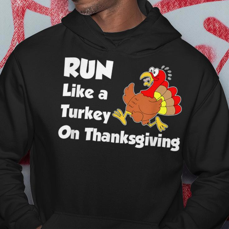 Run Like A Turkey On Thanksgiving Trot Hoodie Unique Gifts