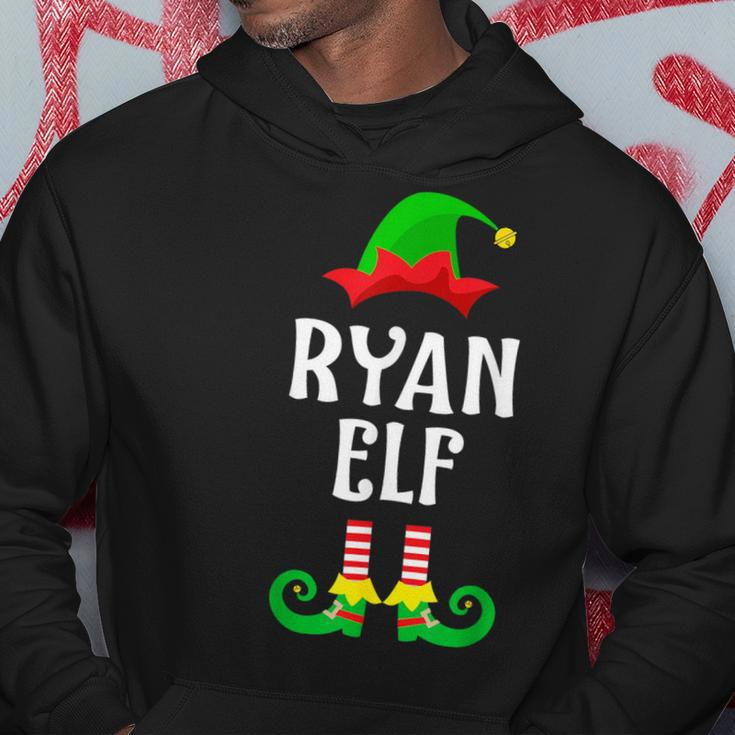 Ryan Elf Personalized Name Christmas Family Matching Hoodie Funny Gifts
