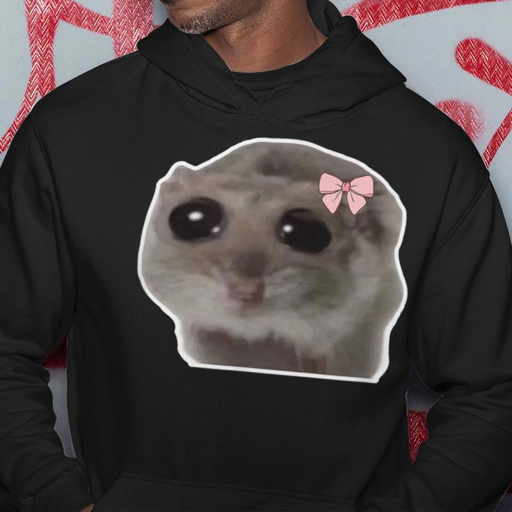 Sad Hamster Meme Trauriger Hamster Hoodie Lustige Geschenke