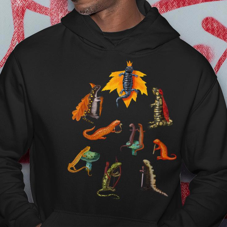 Salamanders And Newts In A Medieval Forest Kingdom Hoodie Unique Gifts