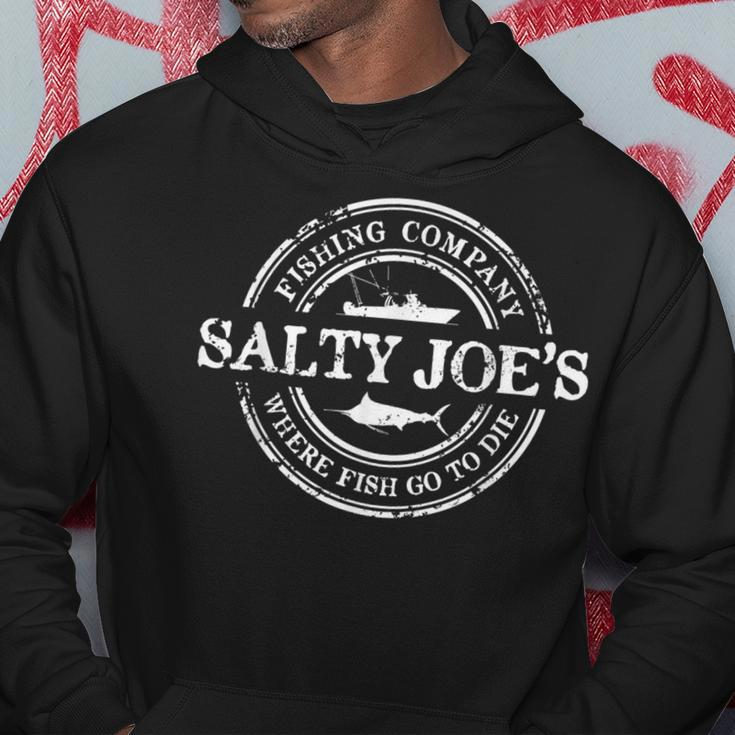 Salty Joes Fishing Boat Logo Hoodie Funny Gifts