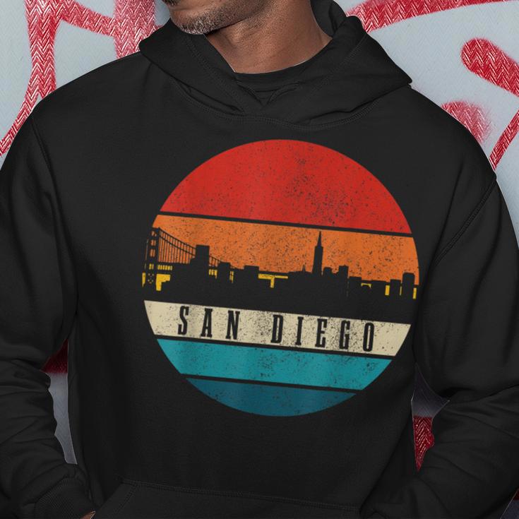 San Diego California Skyline Pride Vintage San Diego Hoodie Unique Gifts