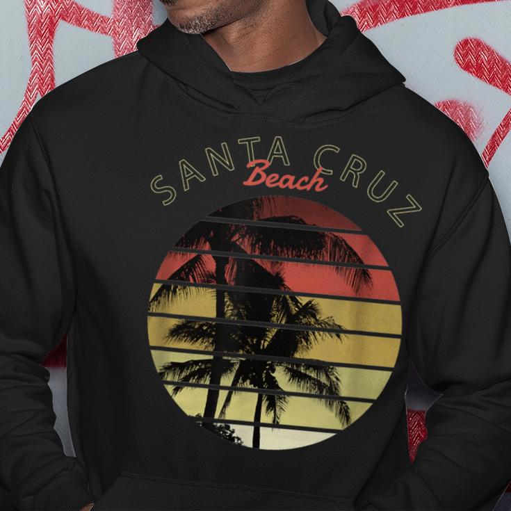 Santa Cruz Ca California Surfer 70S 80S Retro Hoodie Lustige Geschenke