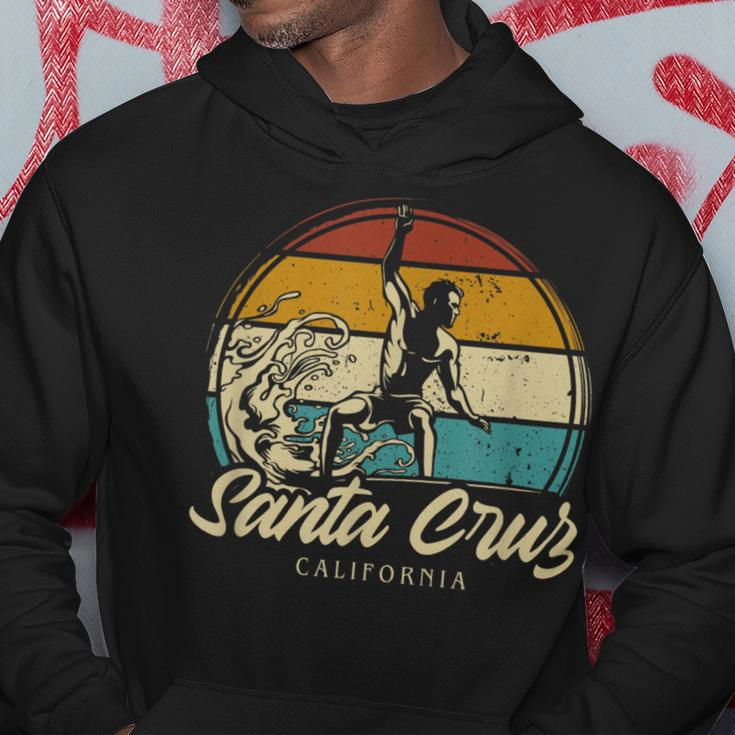 Santa Cruz City California Souvenir Vintage Retro Hoodie Lustige Geschenke